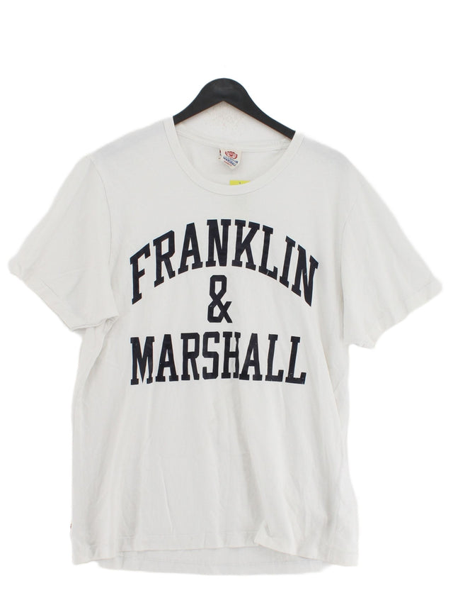 Franklin & Marshall Men's T-Shirt XL White 100% Cotton