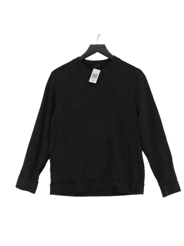 COS Women's Jumper M Black Polyester with Other