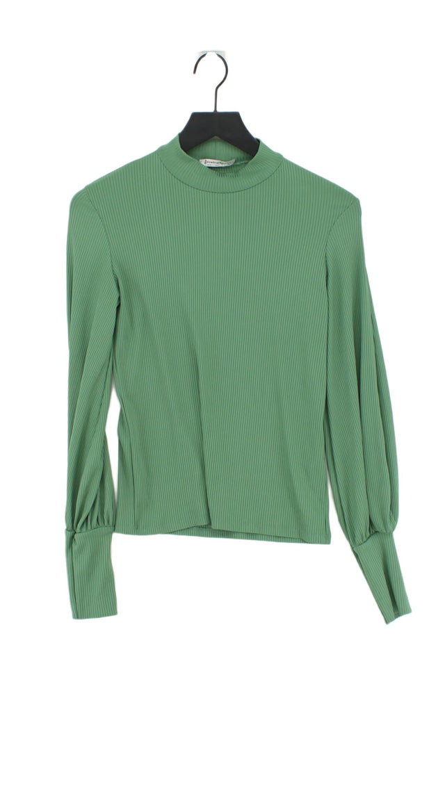 Stradivarius Women's Top S Green Polyester with Elastane