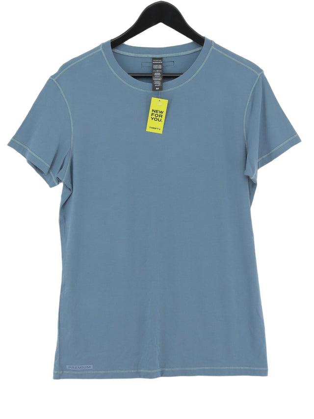 Alphalete Men's T-Shirt M Blue Viscose with Acrylic, Cotton, Spandex