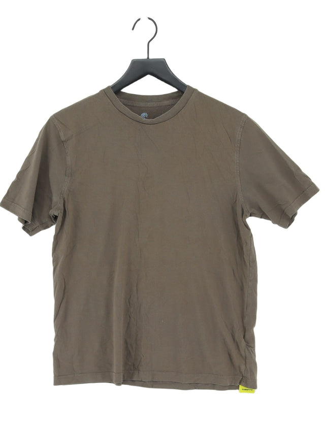 John Lewis Women's T-Shirt M Brown 100% Cotton