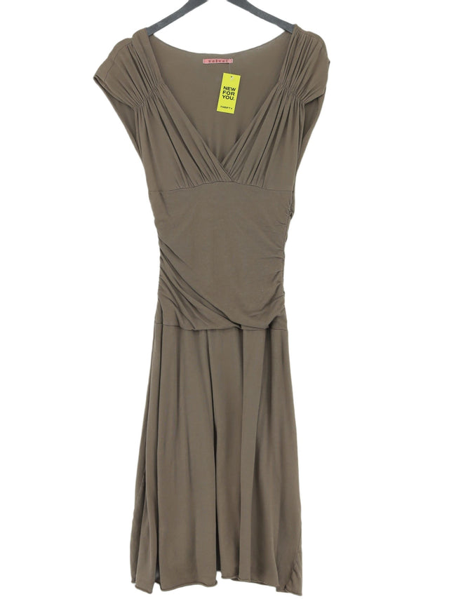 Velvet Women's Midi Dress S Tan 100% Cotton