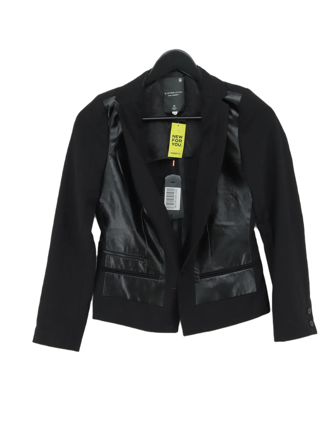 G-Star Raw Women's Blazer UK 6 Black Polyester with Viscose