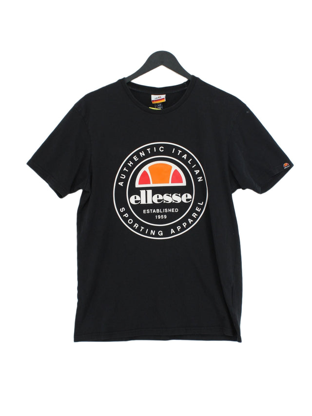 Ellesse Men's T-Shirt M Black 100% Cotton