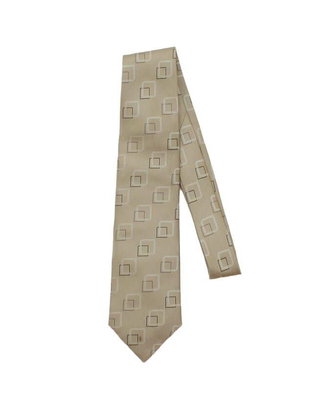Next Men's Tie Brown 100% Polyester