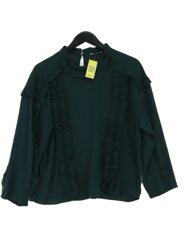 Zara Women's Blouse XL Green 100% Other