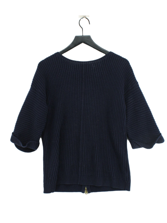 Whistles Women's Jumper M Blue Cotton with Acrylic