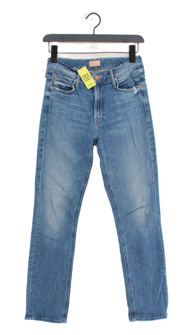 Mother Women's Jeans W 26 in Blue Cotton with Elastane