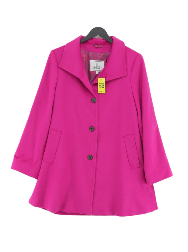 The House Of Bruar Women's Coat UK 10 Pink Cashmere with Other, Viscose