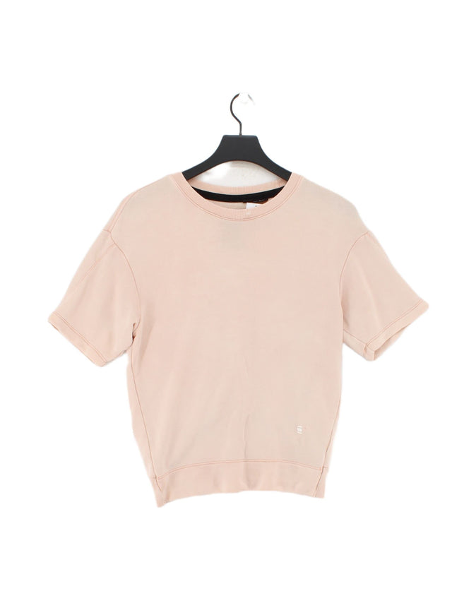 G-Star Raw Women's T-Shirt XS Pink Lyocell Modal with Elastane