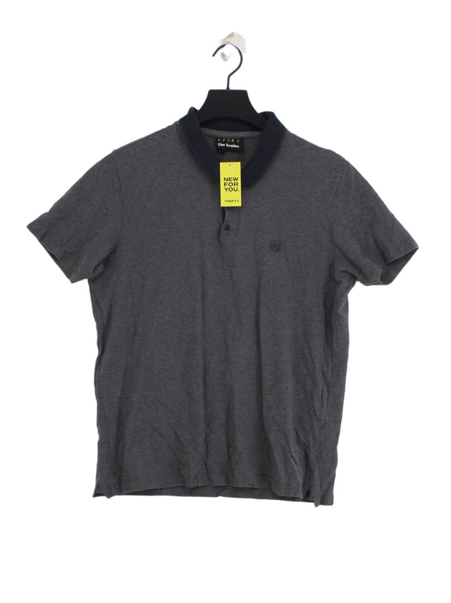 The Kooples Men's Polo M Grey 100% Cotton