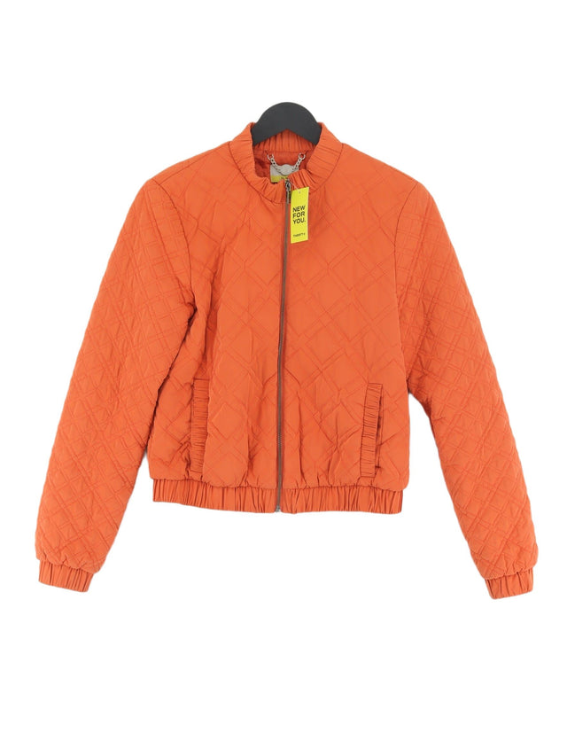 Hobbs Women's Jacket UK 8 Orange Polyester with Nylon, Other