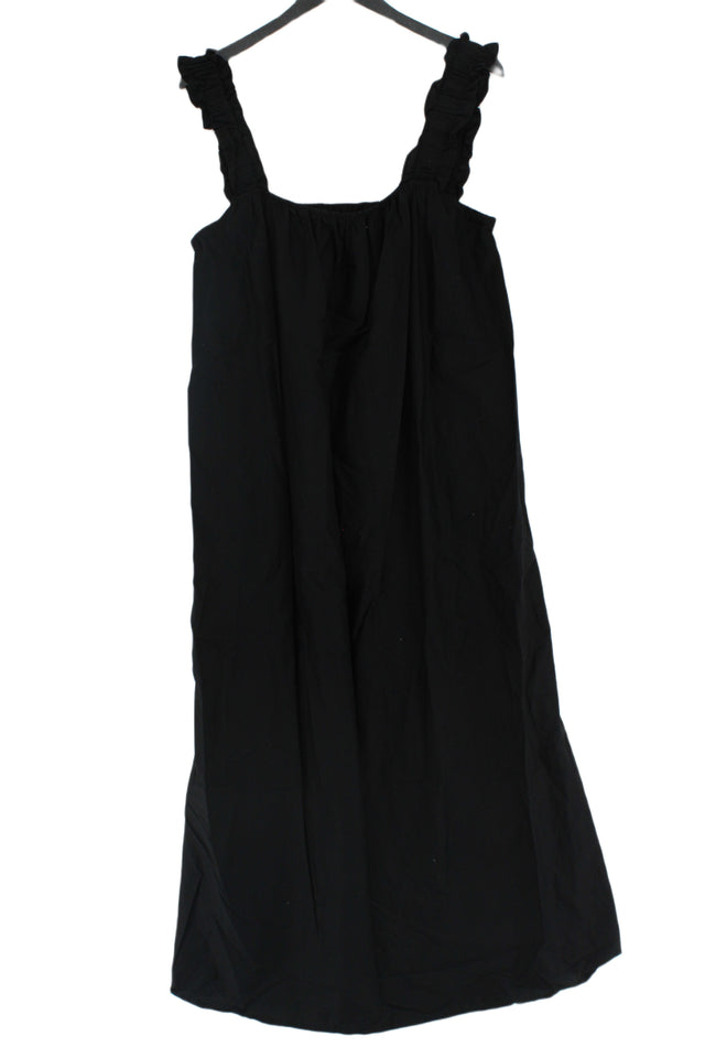 MNG Women's Maxi Dress L Black 100% Cotton