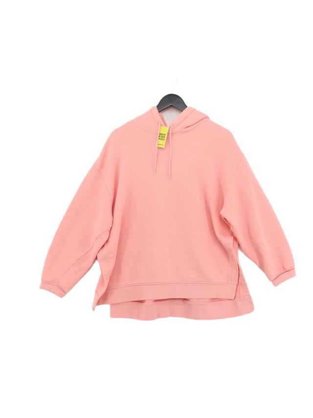 Weekday Women's Hoodie M Pink 100% Cotton