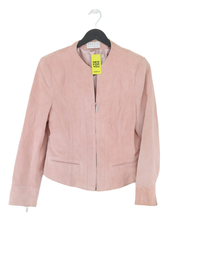 Precis Petite Women's Jacket UK 12 Pink Suede with Polyester