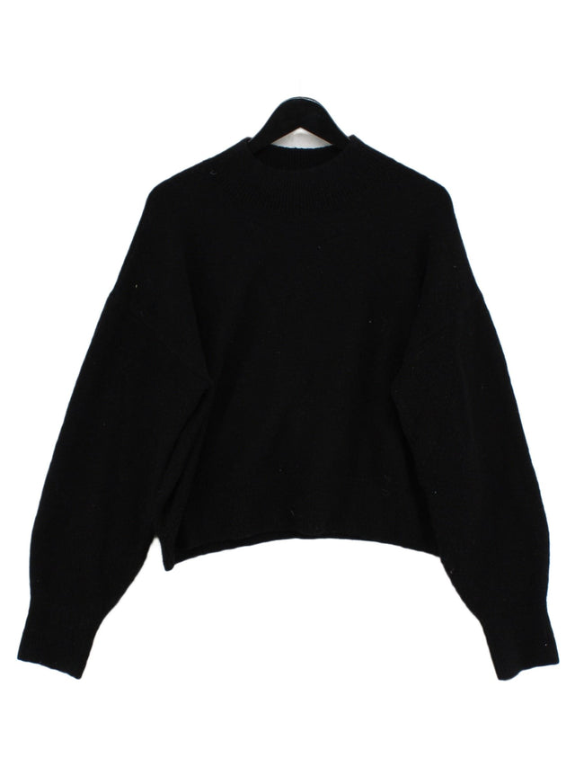 & Other Stories Women's Jumper L Black Acrylic with Elastane, Polyamide, Wool