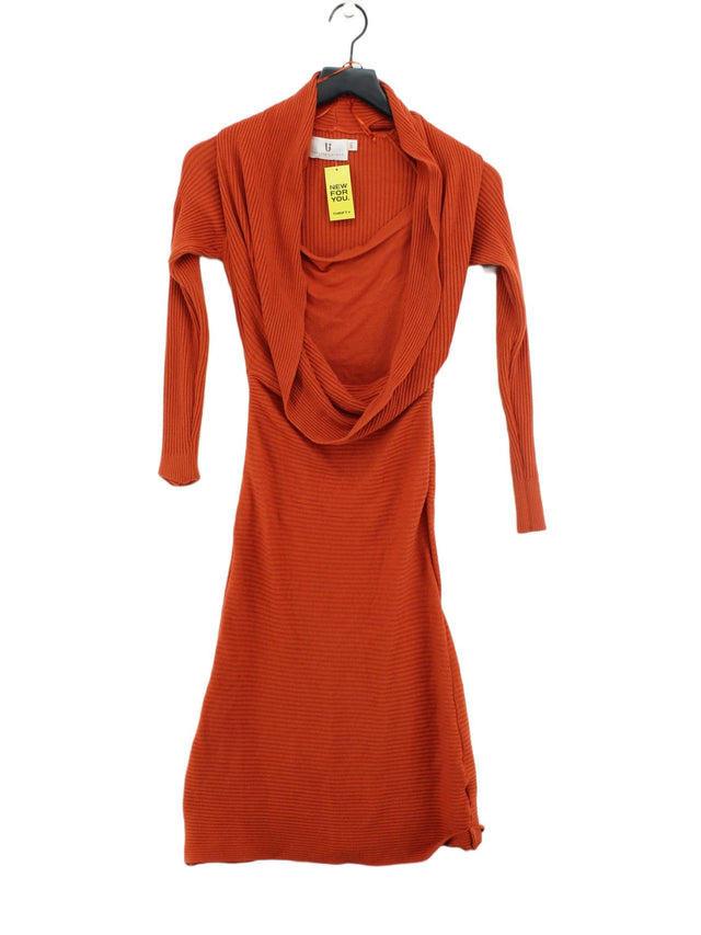 Forever Unique Women's Midi Dress M Orange 100% Other