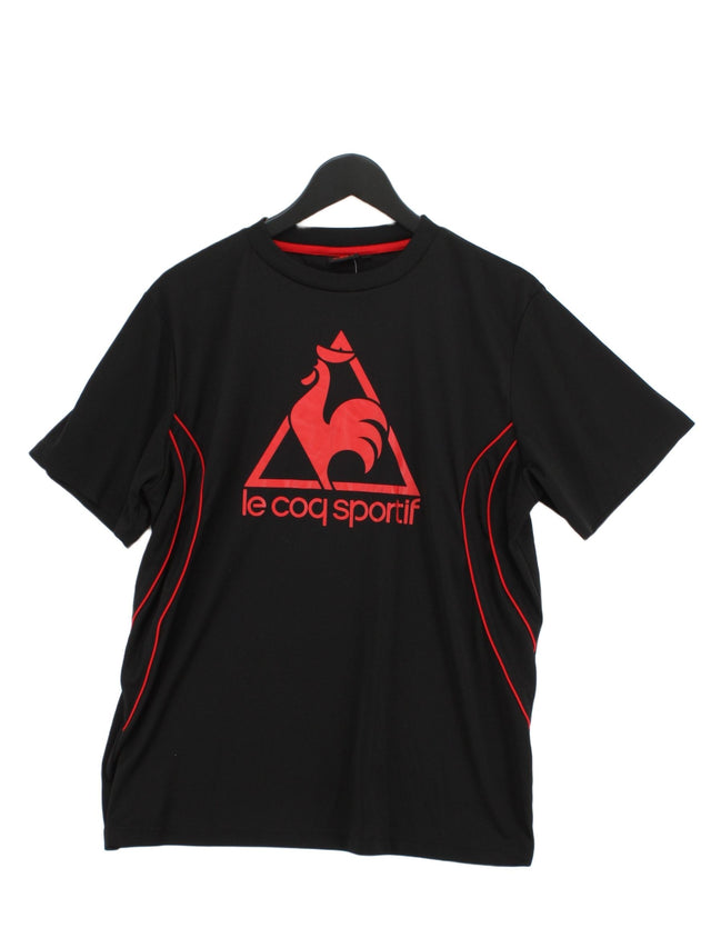 Le Coq Sportif Men's T-Shirt L Black 100% Polyester