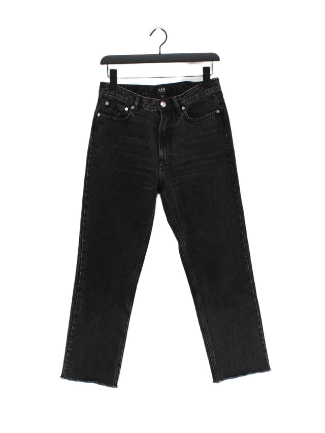 A.P.C. Women's Jeans W 28 in Black 100% Cotton