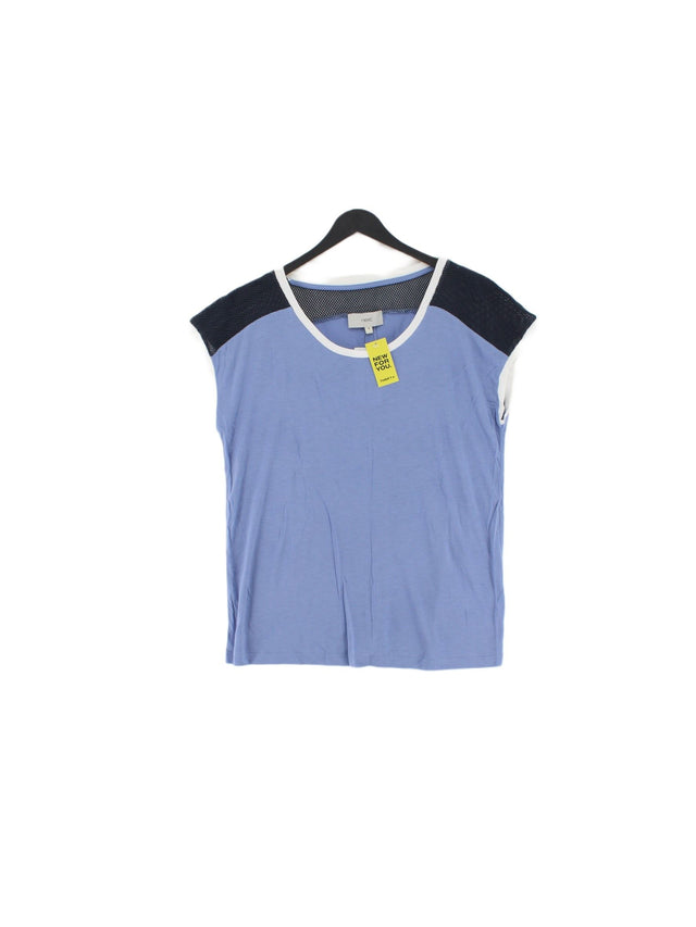 Next Women's T-Shirt UK 14 Blue 100% Viscose