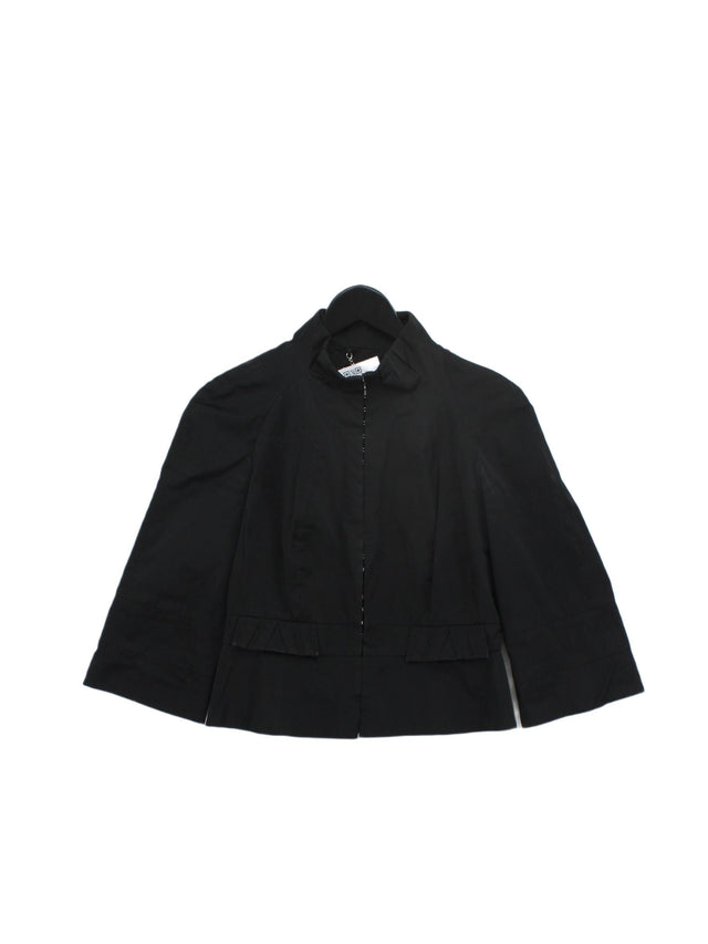Karen Millen Women's Blazer UK 12 Black Polyester with Viscose