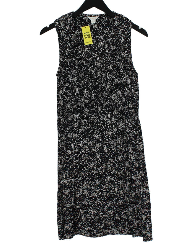 Monsoon Women's Mini Dress UK 10 Black 100% Viscose