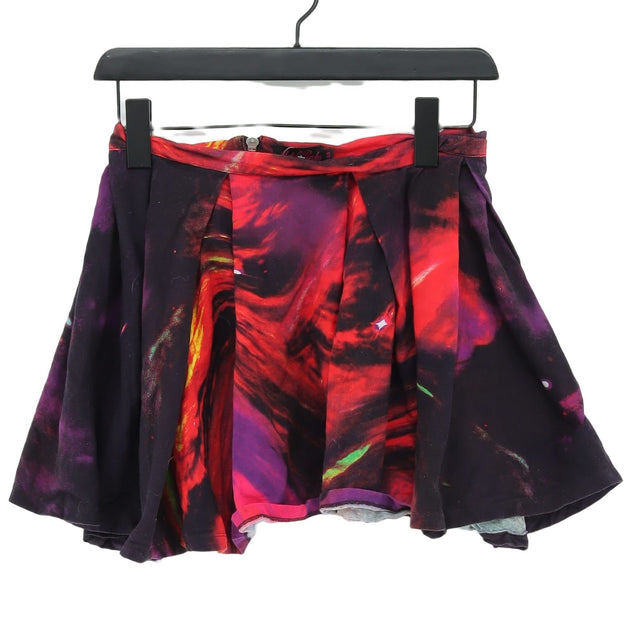 Motel Rocks Women's Mini Skirt S Multi Rayon with Elastane