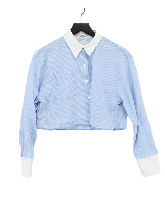 MNG Women's Shirt S Blue 100% Cotton