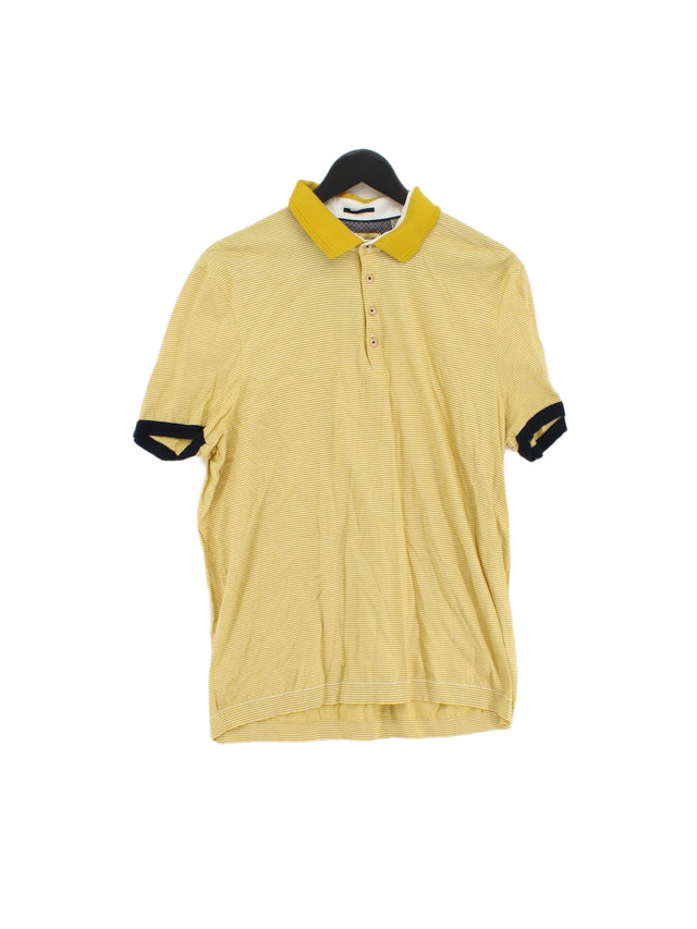 Ted Baker Men's Polo S Yellow 100% Cotton
