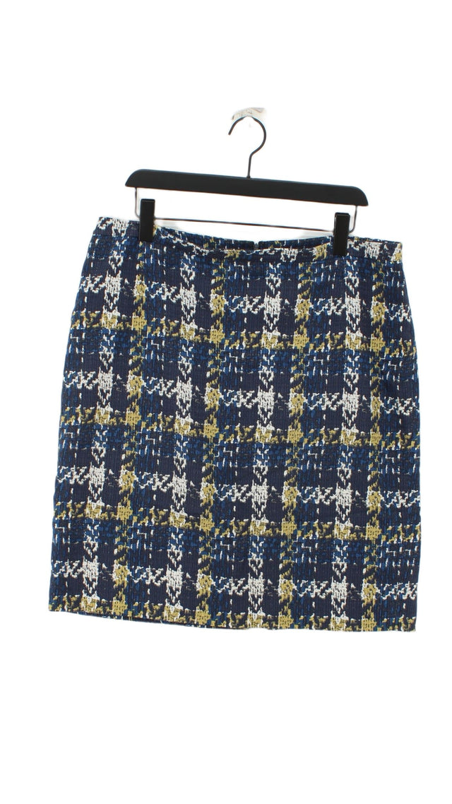 Jigsaw Women's Midi Skirt UK 16 Multi Cotton with Polyester