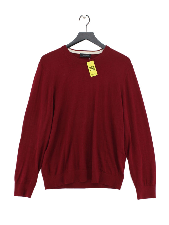 Joseph Men's Jumper XL Red Wool with Other