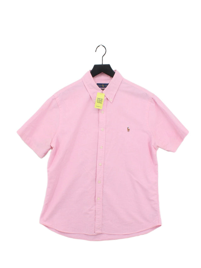 Ralph Lauren Men's Shirt XL Pink 100% Cotton