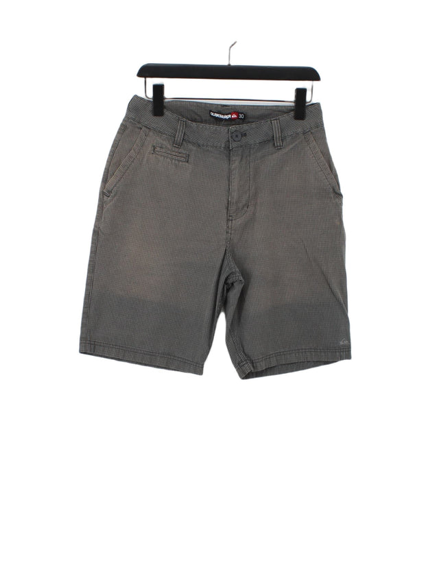 Quiksilver Men's Shorts W 30 in Grey 100% Cotton