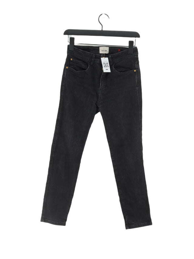 Sezane Women's Jeans W 28 in Grey Cotton with Elastane
