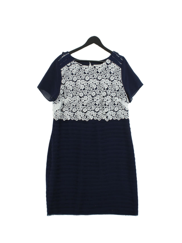 Studio 8 Women's Midi Dress UK 18 Blue 100% Polyester