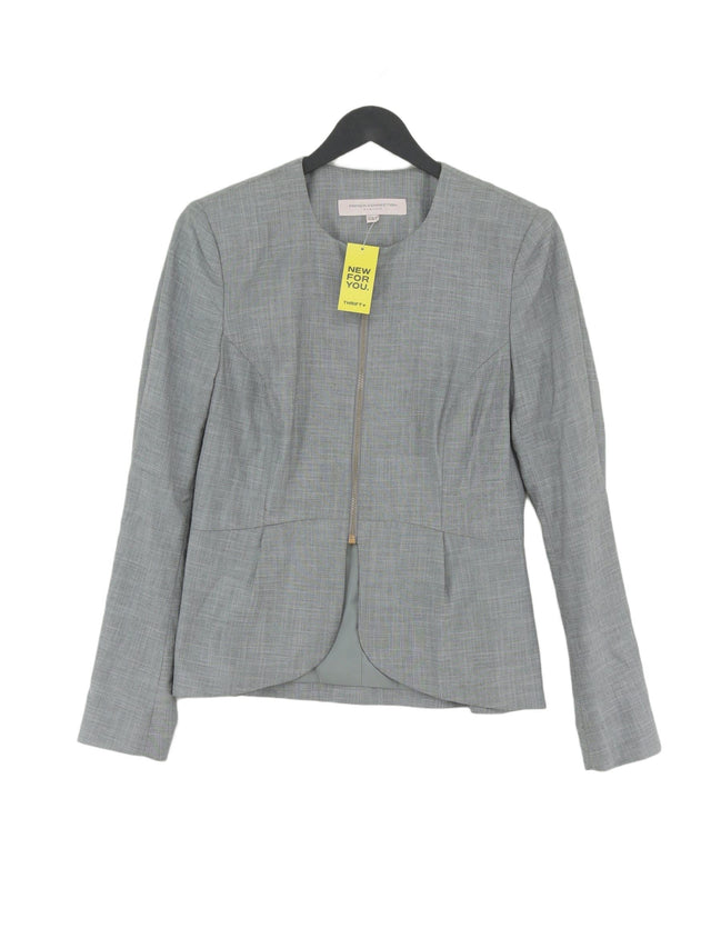 French Connection Women's Cardigan UK 10 Grey Viscose with Elastane, Polyester