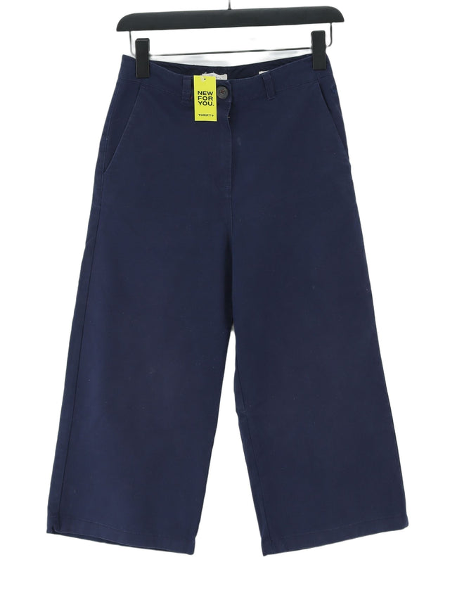 Joules Women's Trousers UK 8 Blue Cotton with Elastane