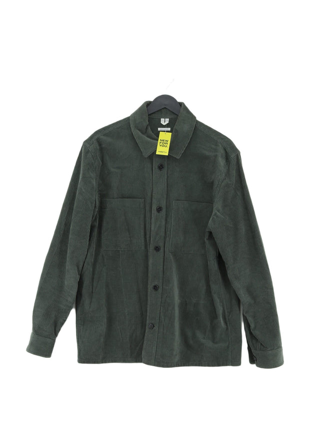 Arket Men's Shirt Chest: 40 in Green 100% Cotton