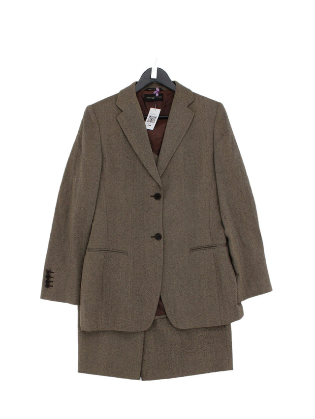 Antonio Fusco Women's Two Piece Suit UK 14 Brown 100% Other