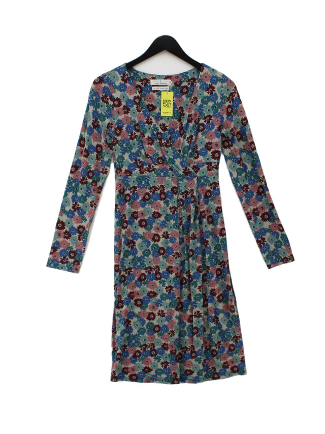 Seasalt Women's Midi Dress UK 8 Multi Viscose with Cotton