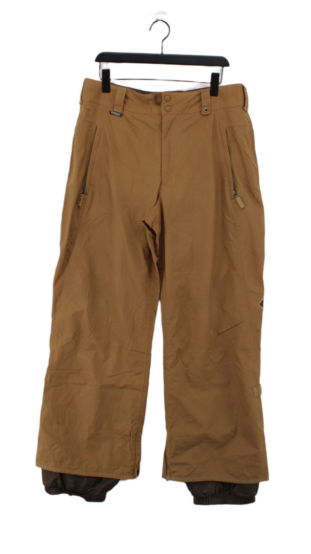 Burton Women's Trousers L Brown Nylon with Other, Polyester