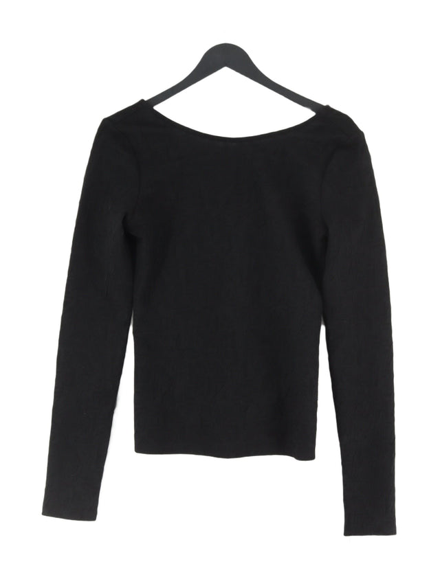 & Other Stories Women's Jumper UK 12 Black Polyester with Elastane