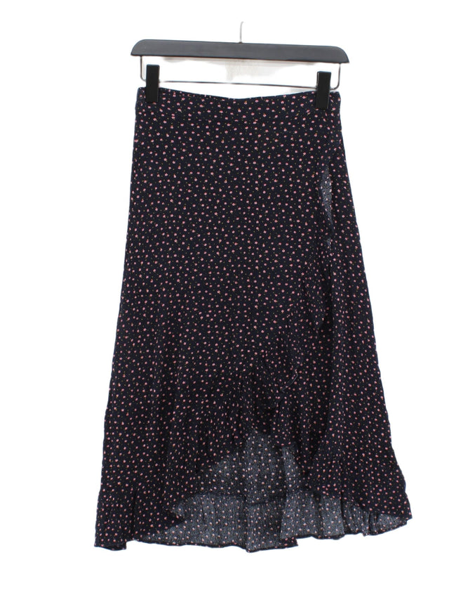 Louche Women's Midi Skirt W 25 in Black 100% Viscose