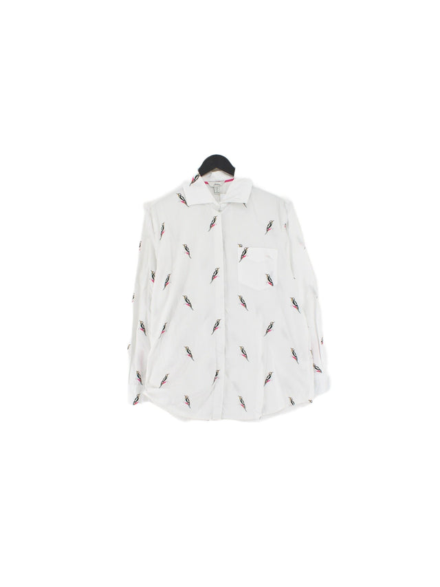 Joules Women's Shirt UK 10 White 100% Cotton