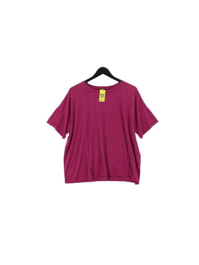 Eileen Fisher Women's T-Shirt M Purple Lyocell Modal with Elastane