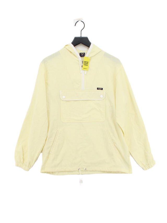 Adidas Women's Jacket L Yellow Polyester with Cotton