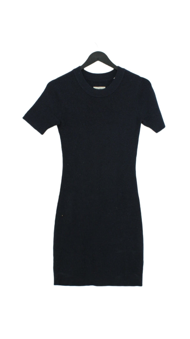 Jack Wills Women's Midi Dress UK 10 Blue Polyamide with Polyester, Viscose, Wool