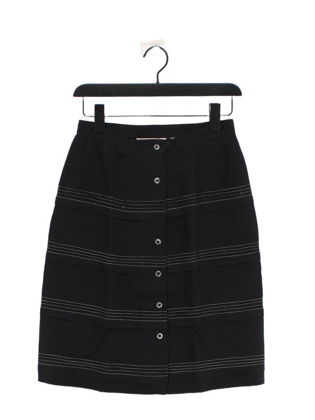 Saks Fifth Avenue Women's Midi Skirt W 26 in Black 100% Other