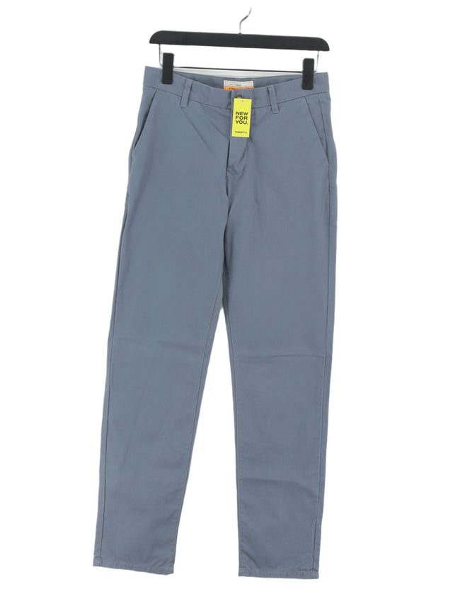 Next Men's Suit Trousers W 28 in Blue 100% Cotton