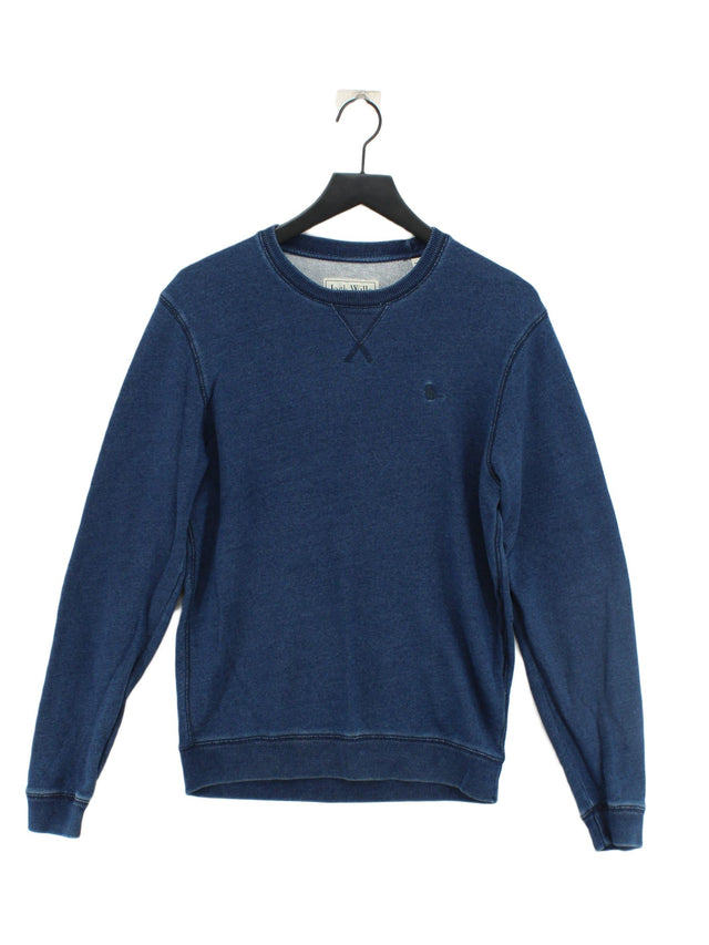 Jack Wills Men's Jumper S Blue 100% Cotton